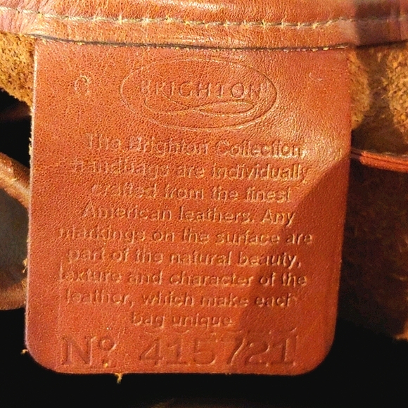 💖H.P. 💕Brighton Clasic Saddle Leather Bucket Bag - Picture 2 of 7